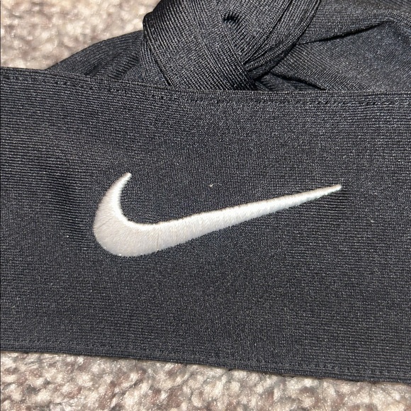 Nike Tie Headband- Black - Picture 2 of 5
